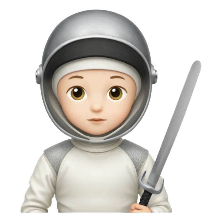 fencer baby sticker