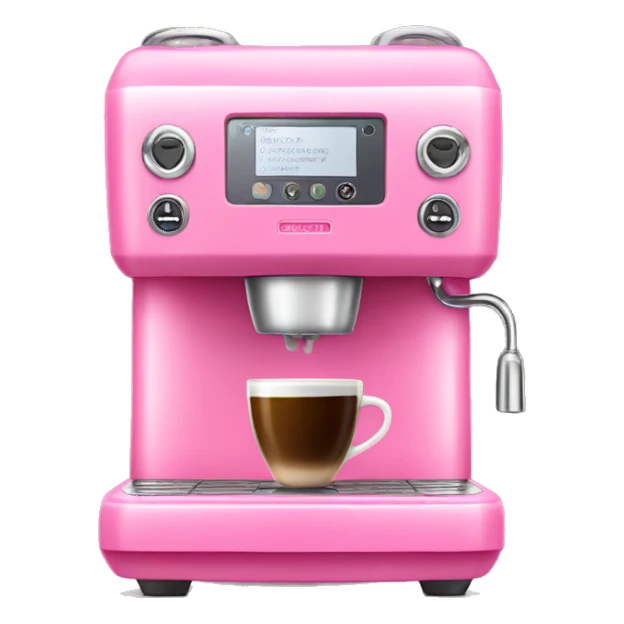 Pink coffee machine  sticker