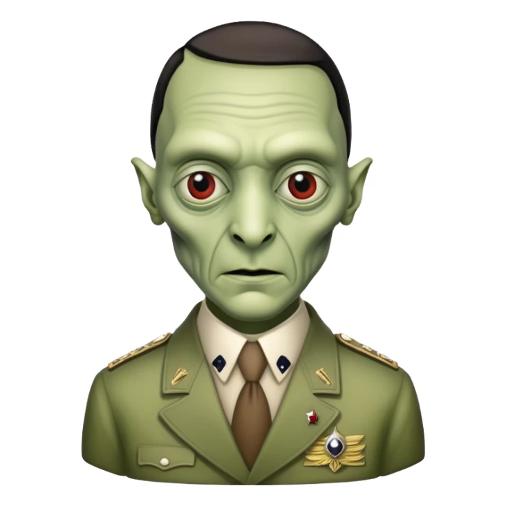 Alien Reptiloid-Adolf Hitler sticker