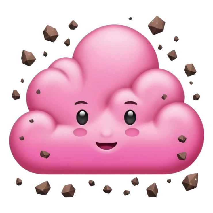 pink Dust and debris sticker