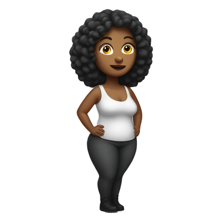 Woman with big hips sticker