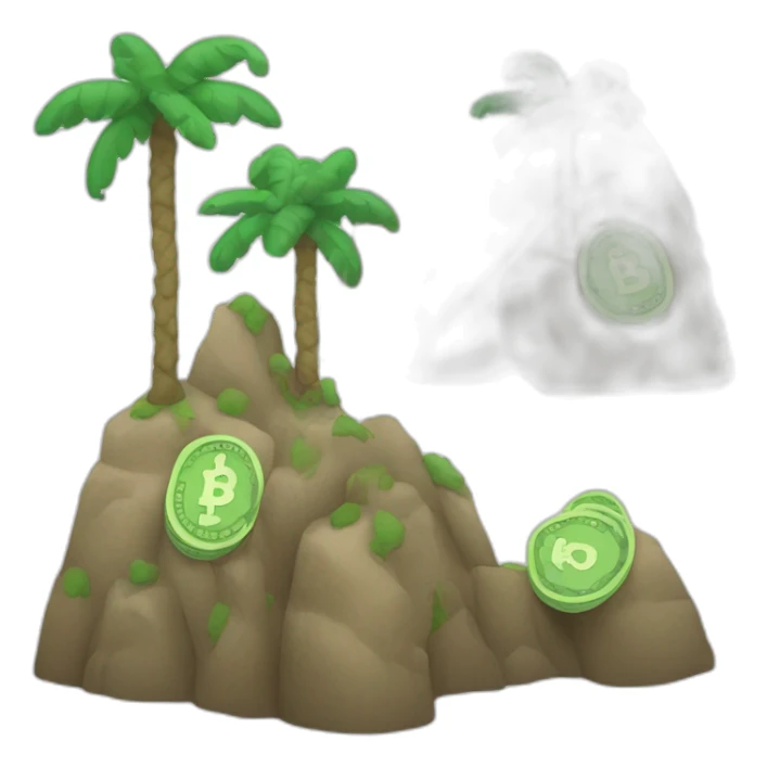 montaña de dinero sticker