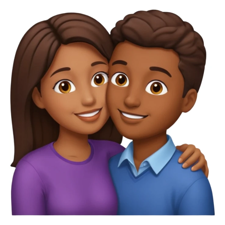 👩🏽emoji 🧑🏽 bunu öpüyor sticker