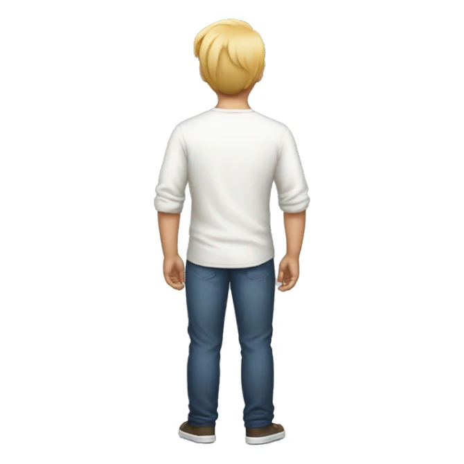 Person with big back sticker