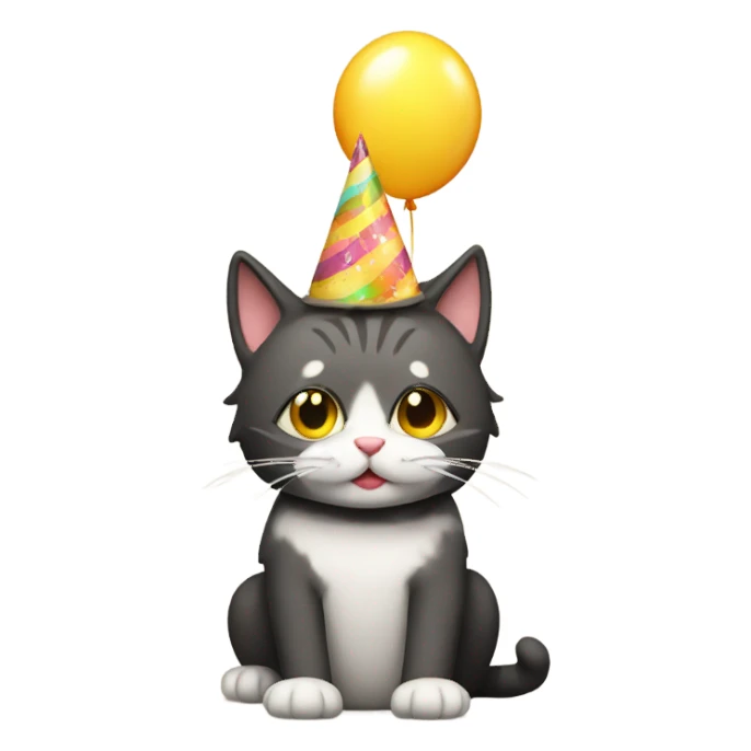 drunk birthday cat sticker