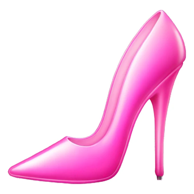 Pink glass stiletto  sticker