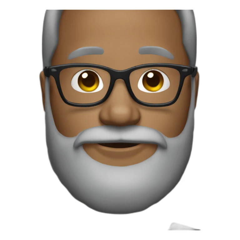 Man Witherspoon beard and glasses sticker