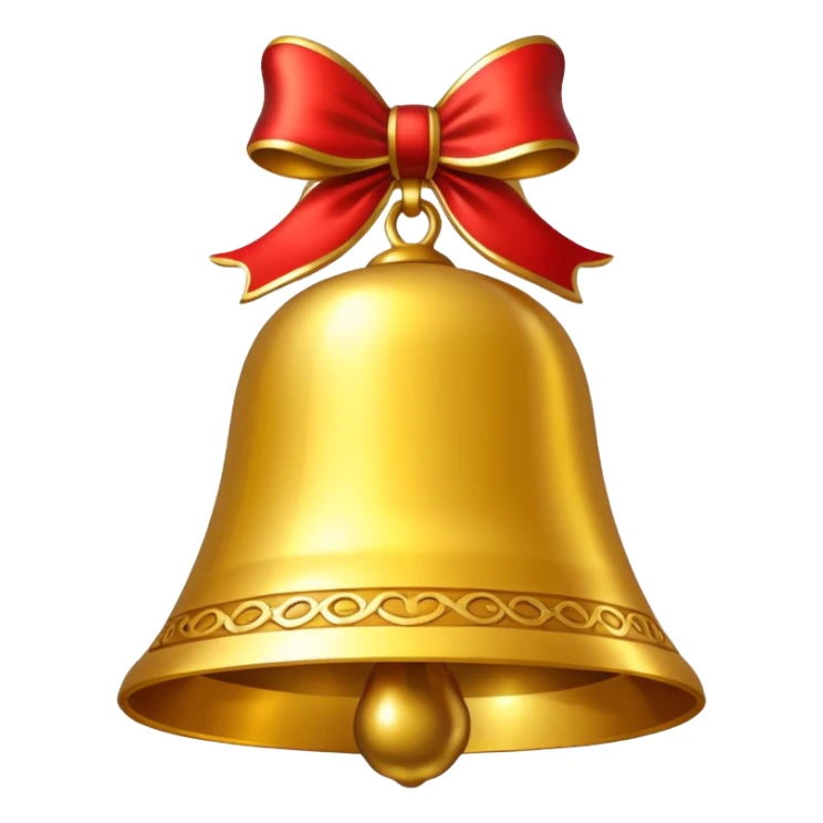 christmas emoji photobooth bell sticker