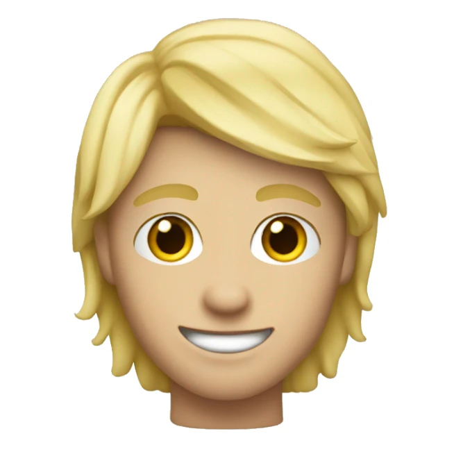 A blonde skater boy sticker