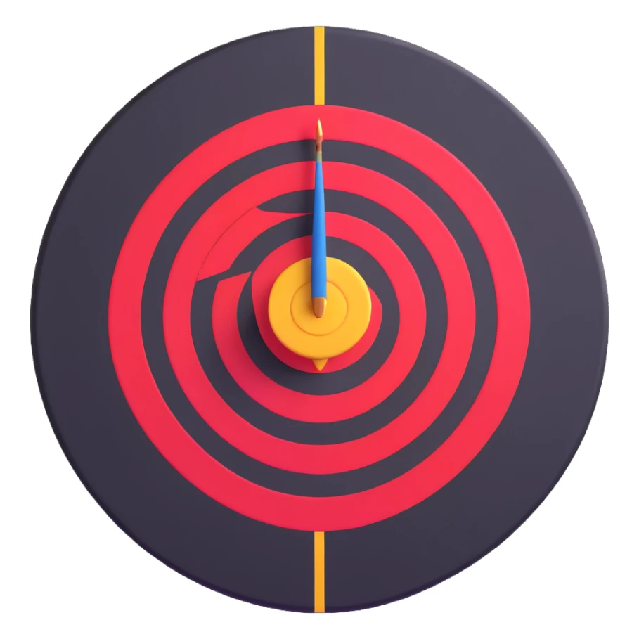 dart target bullseye sticker