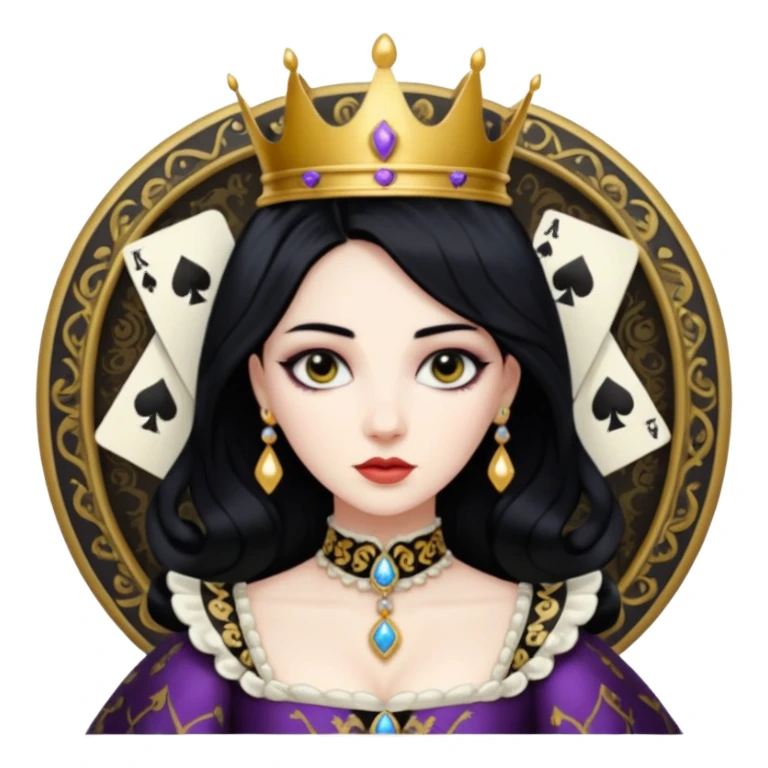 queen of spade sticker