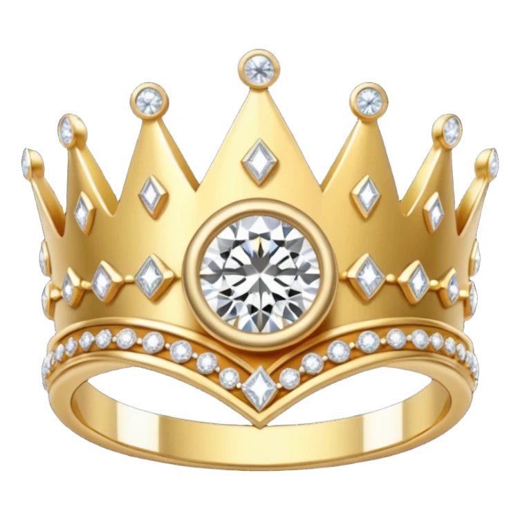 Aesthetic Engagement ring like crown sticker