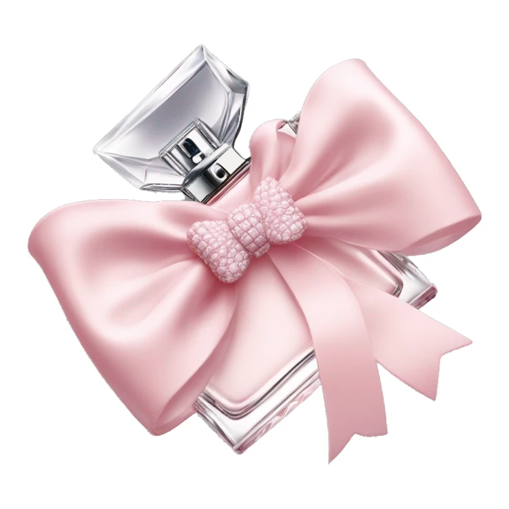 Light pink Miss Dior perfume with bow sticker