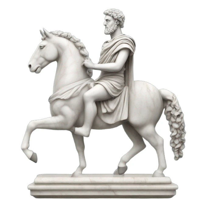 marble statue of Marcus Aurelius sticker
