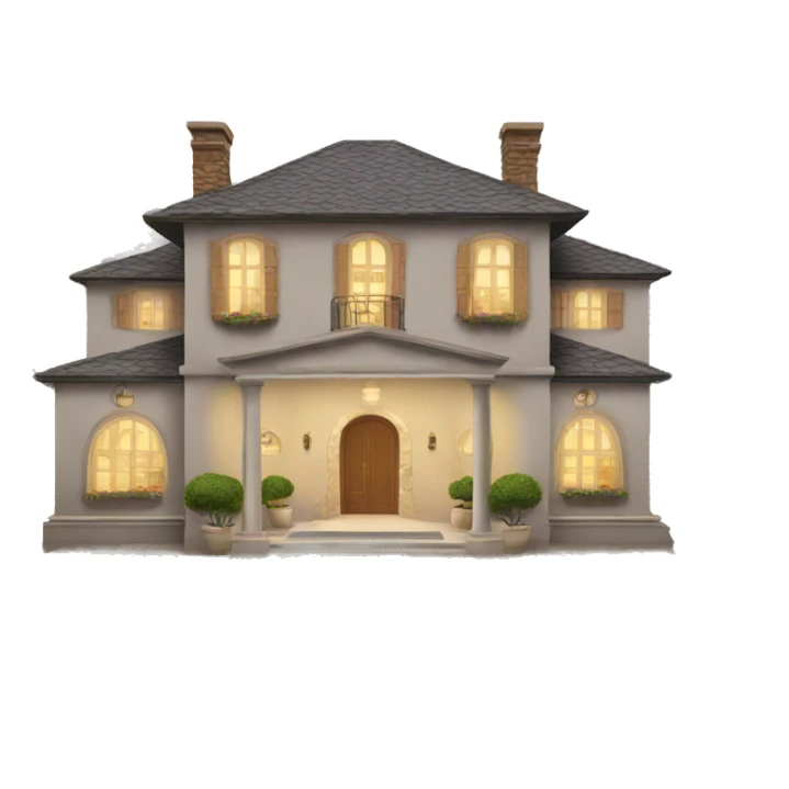 Luxury house with pool sticker