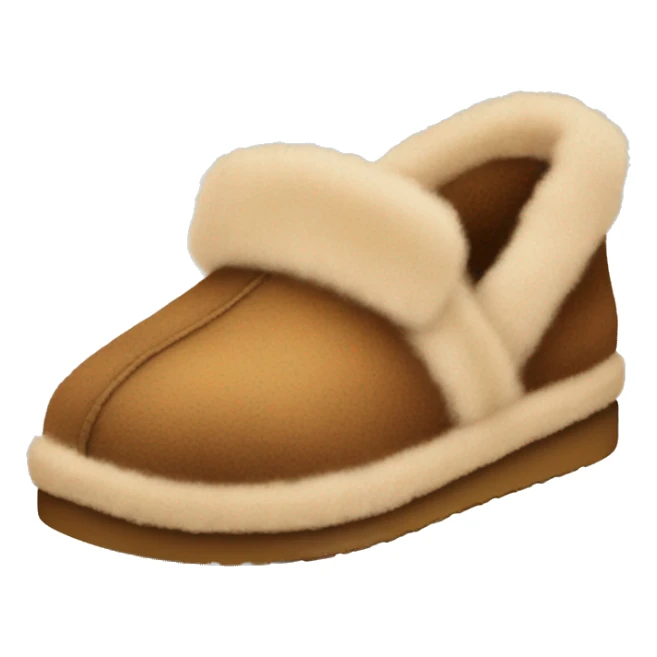 Ugg  brown fuzzy slipper sticker