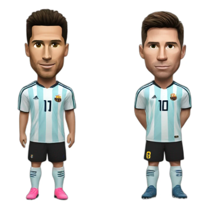 Ronaldo and messi sticker