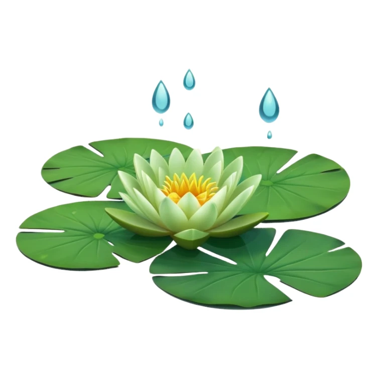 Water lily leaf sticker