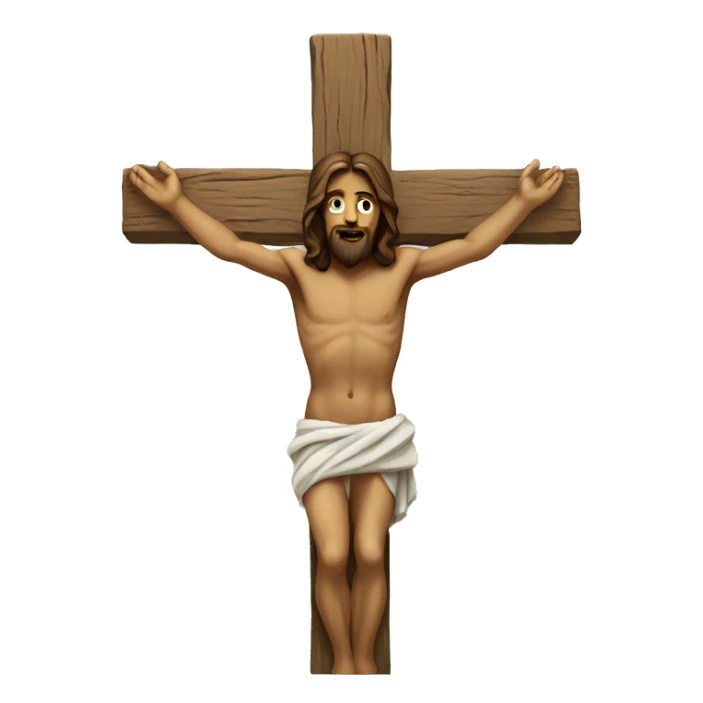 Jesus on cross sticker