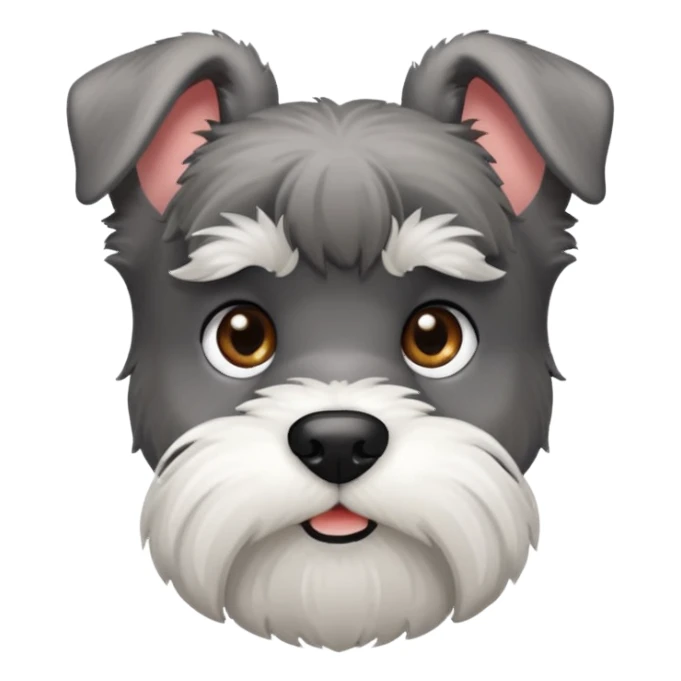 mini schnauzer emoji sticker