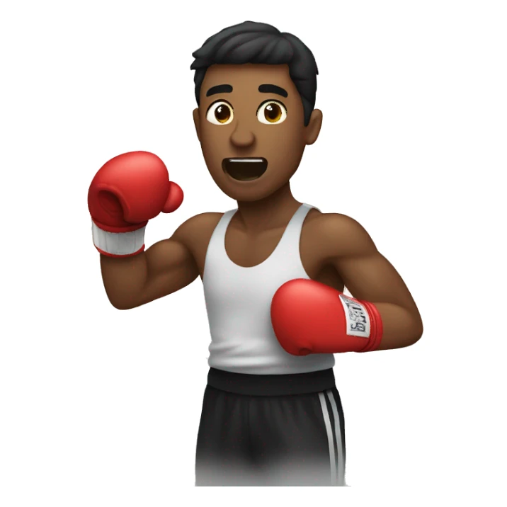 A guy boxing sticker