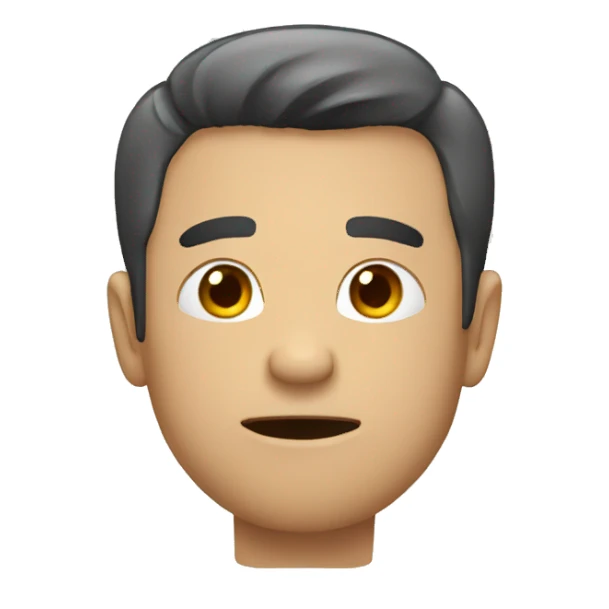 man saying no sticker