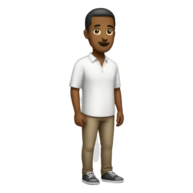 Guy with long back and short legs sticker