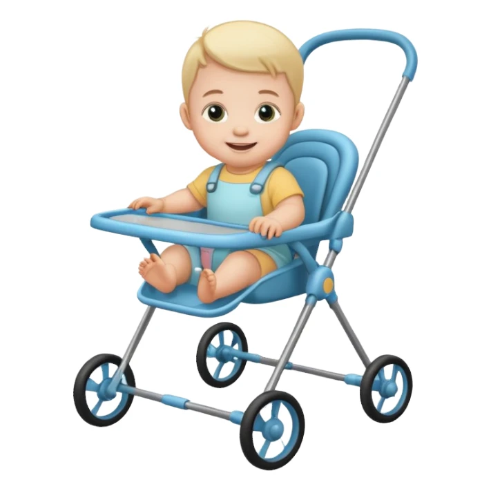 baby on babywalker sticker