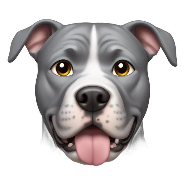 Silver pitbull sticker