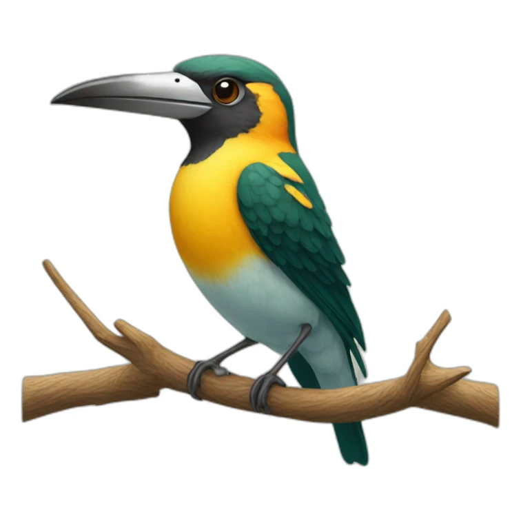 Pájaros besandose sticker