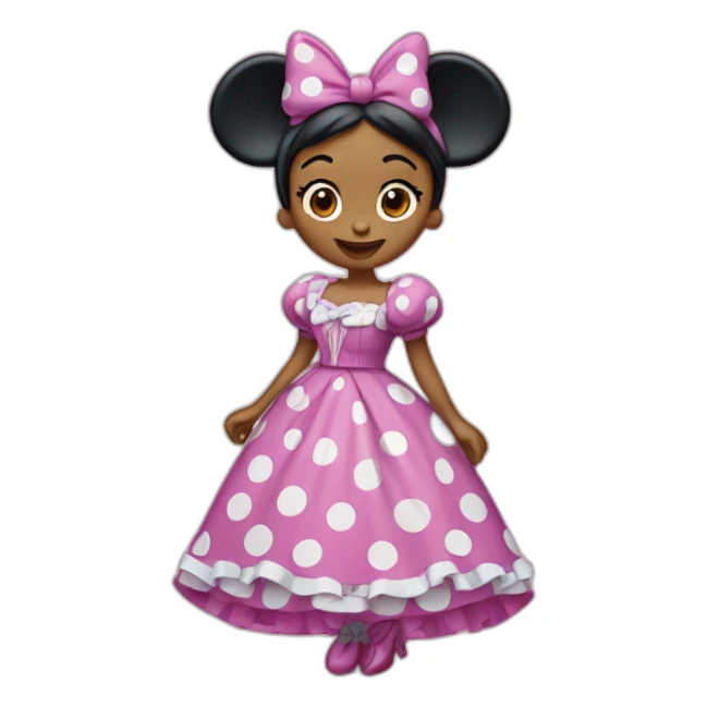 Minnie mouse con vestido de gitana  sticker