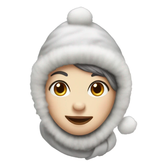 Coquette snowmand sticker