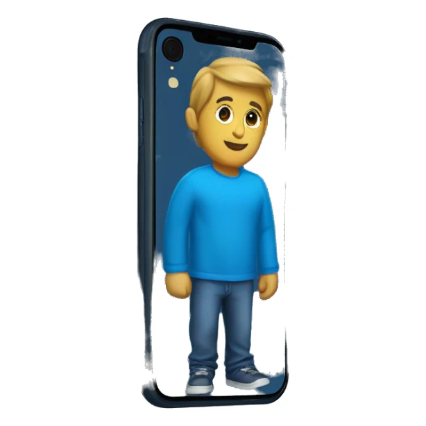 Blue IPhone XR  sticker