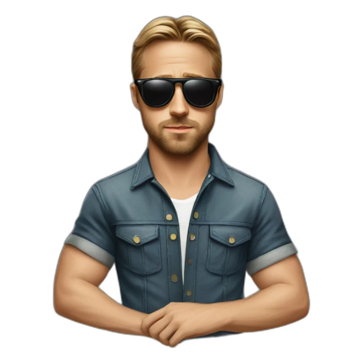 ryan gosling in sunglasses sticker
