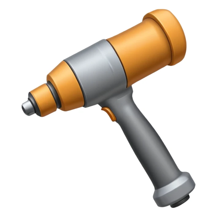 Pneumatic hammer swinging and dust particles sticker