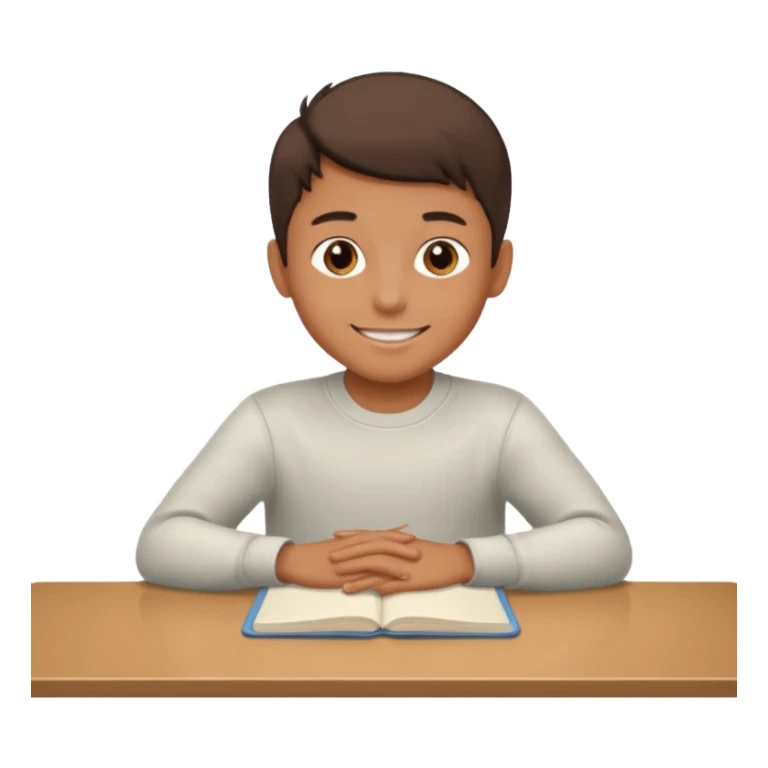 niño montado en una mesa sticker