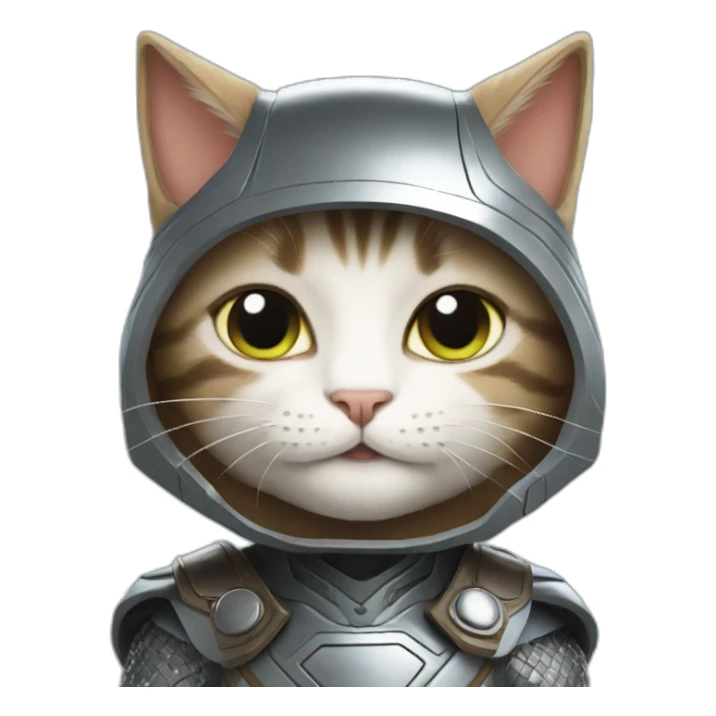 cat in thor suit sticker