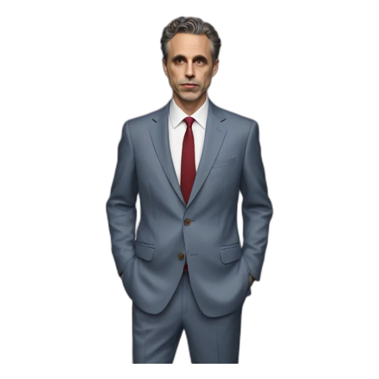 jordan peterson two colored suit sticker