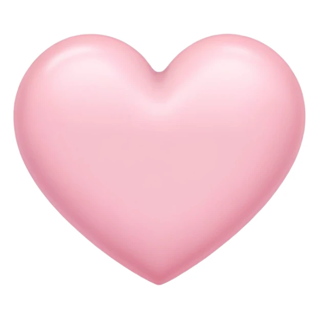 coração rosa pastel sticker