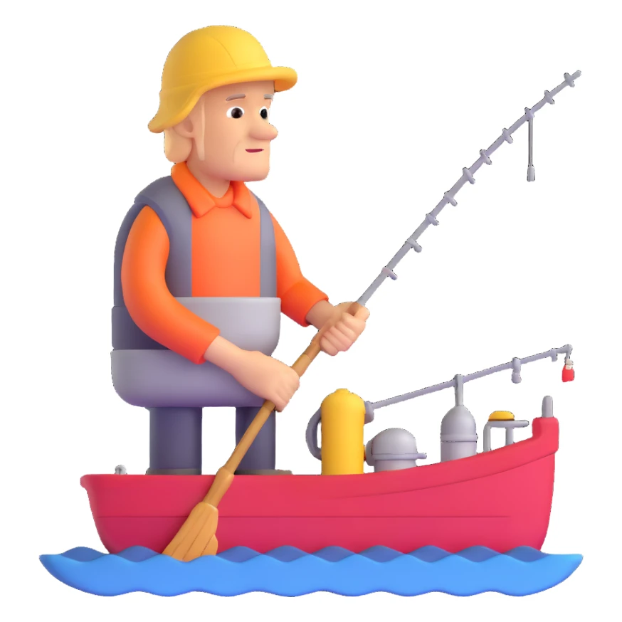 fisherman sticker