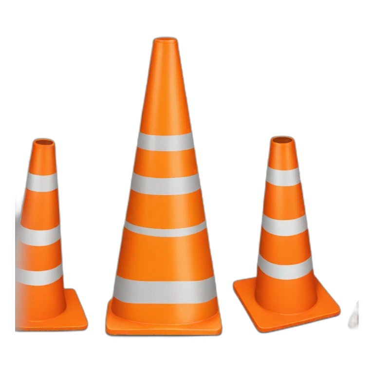 traffic cone sticker