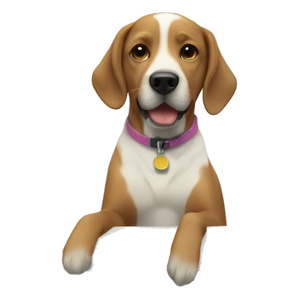 Dog swimming pool party sticker