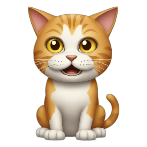 mad cat sticker