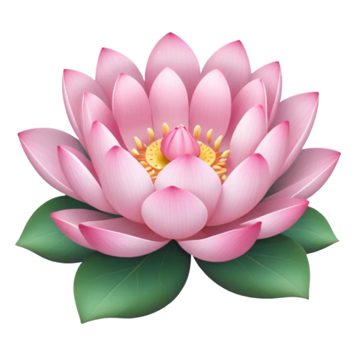 lotus flower with a pink bow sticker