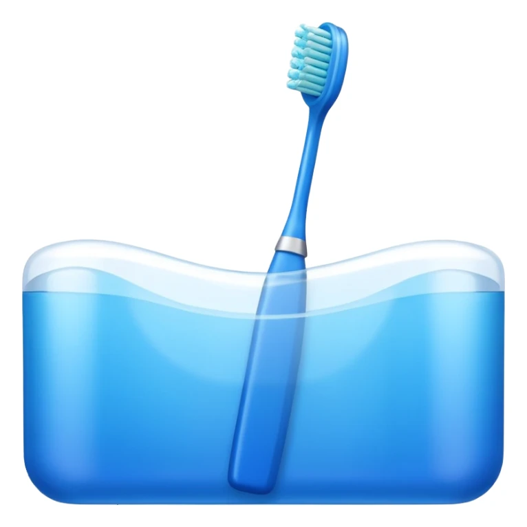 blue toothbrush sticker
