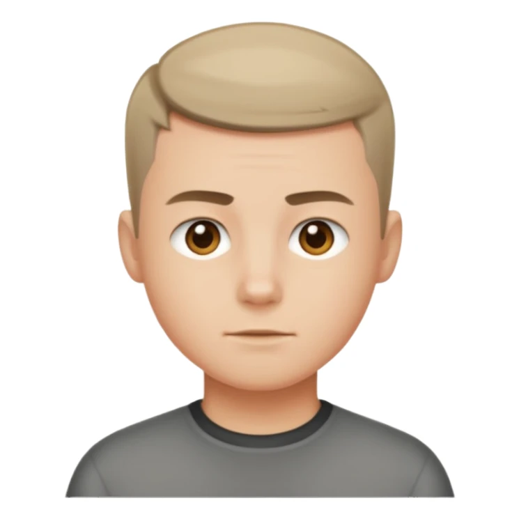 crew cut shorter hair sticker