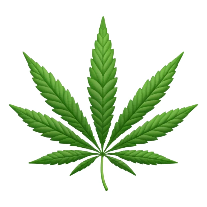 white marijuana icon sticker