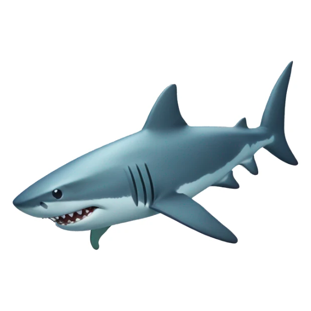 Shark in the ocean sticker