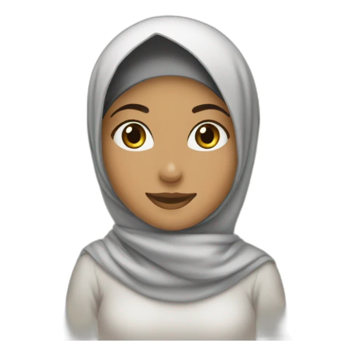 hijabi says hi sticker