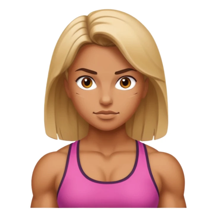 macho girl, different ones sticker